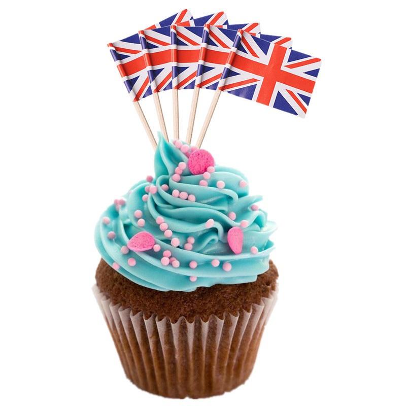 World Flag Toothpick Box of 100 Toothpicks Country Flags Cake Toothpicks Cupcake Decoration Cocktail Sticks Party Kitchen