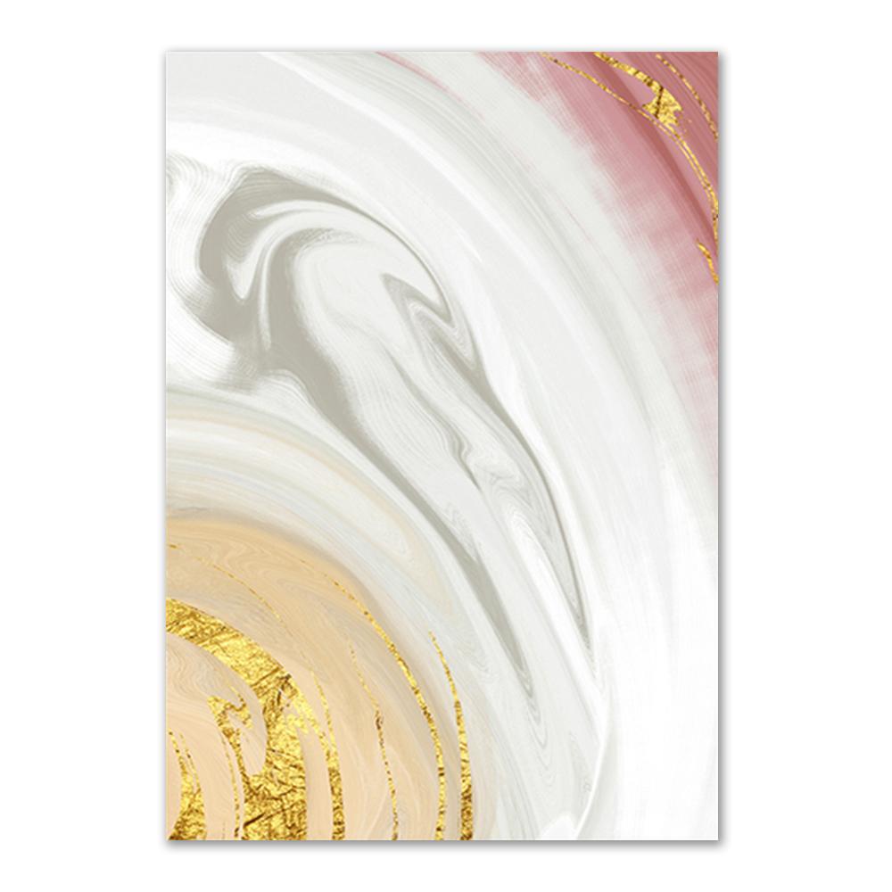 Абстрактная золотая фольга, современные линии, розовый холст, художественные картины для гостиной, спальни, постеры и принты, настенный постер, домашний декор