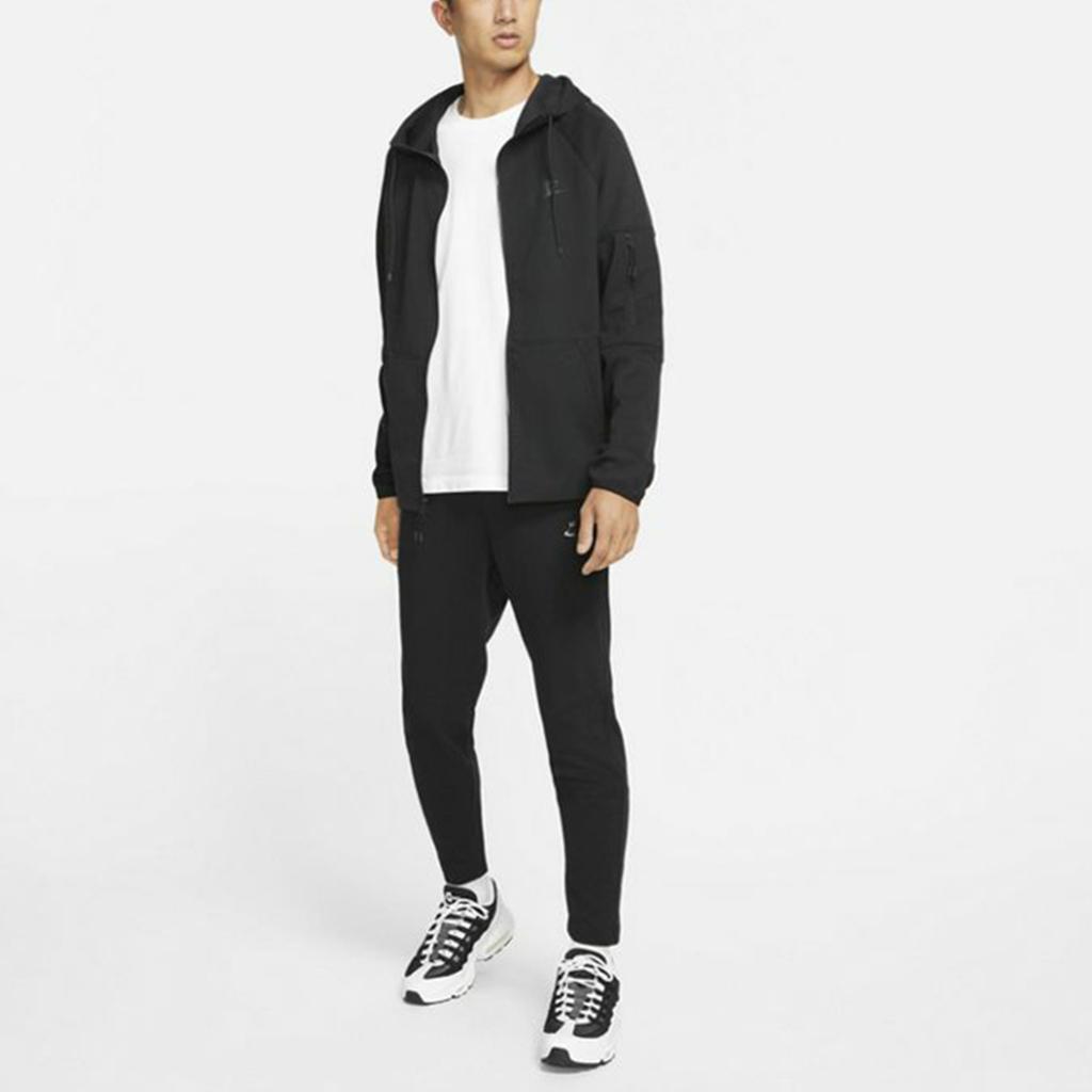 Nike Tech Pack Logo Трикотажная куртка с капюшоном Мужские куртки Черные DD5285-010