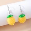 Fashion Resin Simulation Fruits Earrings for Women Pineapple Strawberry Apple Banana Cherry Drop Earrings Girls Jewelry Gifts