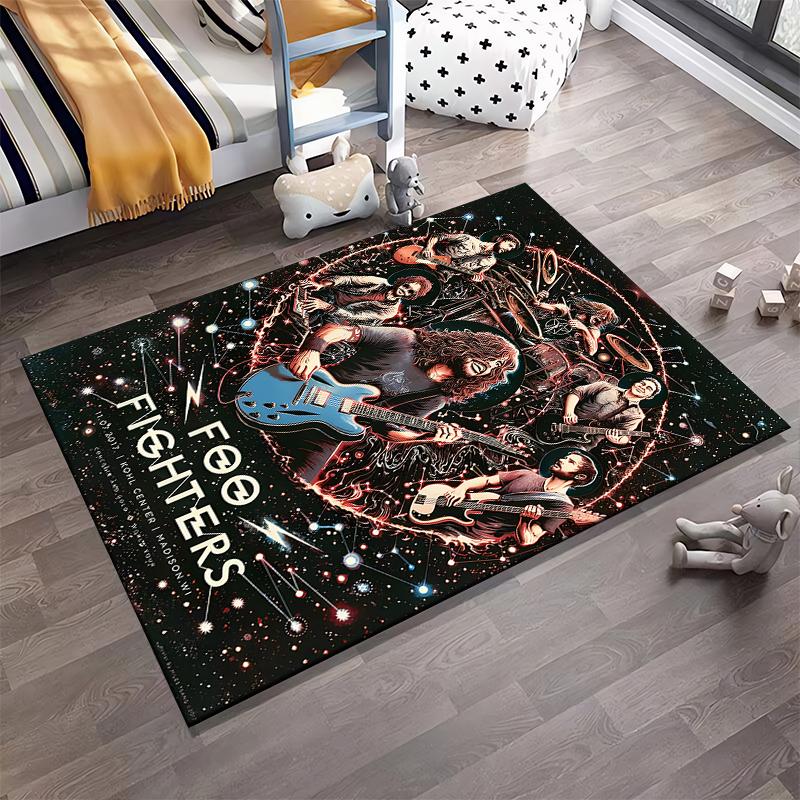 Cat and Mouse Print Flannel Non-Slip Carpet for Rooms, Living Room, Home Decor, and Gifts