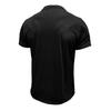 Summer Men's Henry Collar T-Shirts Solid Color Short Sleeve Tees Tops Men