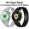 Титановый ремешок для часов Huawei Watch GT 6 46mm GT6, без зазоров, роскошный металлический браслет, сменные аксессуары для ремешка