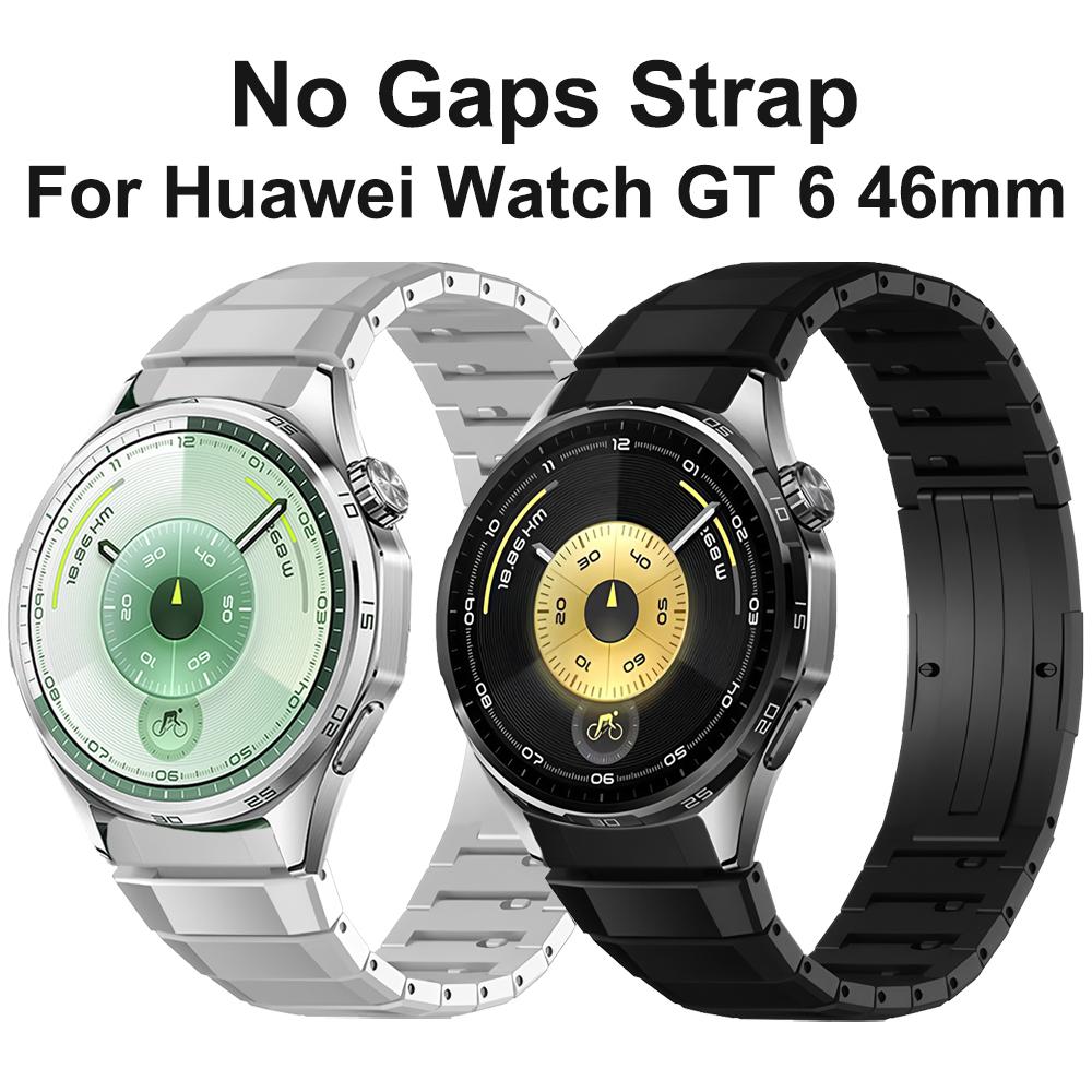 Титановый ремешок для часов Huawei Watch GT 6 46mm GT6, без зазоров, роскошный металлический браслет, сменные аксессуары для ремешка