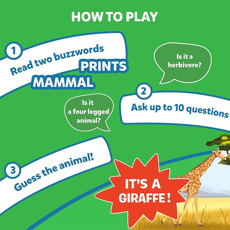 Educational Game Animal Planet Guess In 10 Card Smart Questions General Knowledge for Families