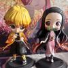 Сборник фигурок Демон Убийца Kimetsu no Yaiba в стиле Q Posket 8 персонажей Столпы Танджиро Незуко ПВХ Модель Настольное украшение Игрушка