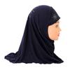 50cm Small Girl Hijab with Crystal Sun Pattern Diamond Headband High Quality Hat Scarves