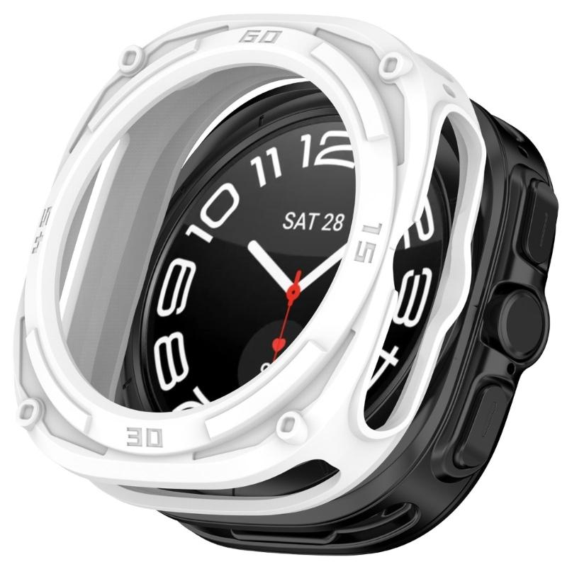 Protector Cover Half Coverage Shell for watch ultra 47mm Scratchproof Shell Bumper Frame Case Housing Easy Installation
