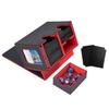 Venssu Deck Case, Trading Card Case with Card Display Window and Dice Organizer, Holds 200 Cards, Includes Two Dividers and a Magnetic Loader, Compati