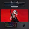 Culture Traditional Jjapanese Female Samurai Mouse Pad Large Gaming Mousepad With Stitched Edges Thickened Desk Mat Pc