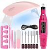 YIKOOLIN Nail Art Set With Professional LED UV Nail Lamp Gel Curing Machine Electric Nail File Drill Nail Sets Kits