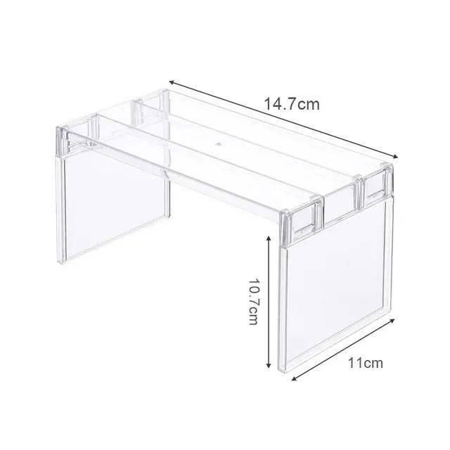 Transparent Refrigerator Storage Rack Layered Separator Shelves Fridge Organizers Desktop Stand Save Space Kitchen Accessories