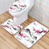 Текстурированный туалетный трехсекционный напольный коврик, ванный трехсекционный ковер, придверный коврик