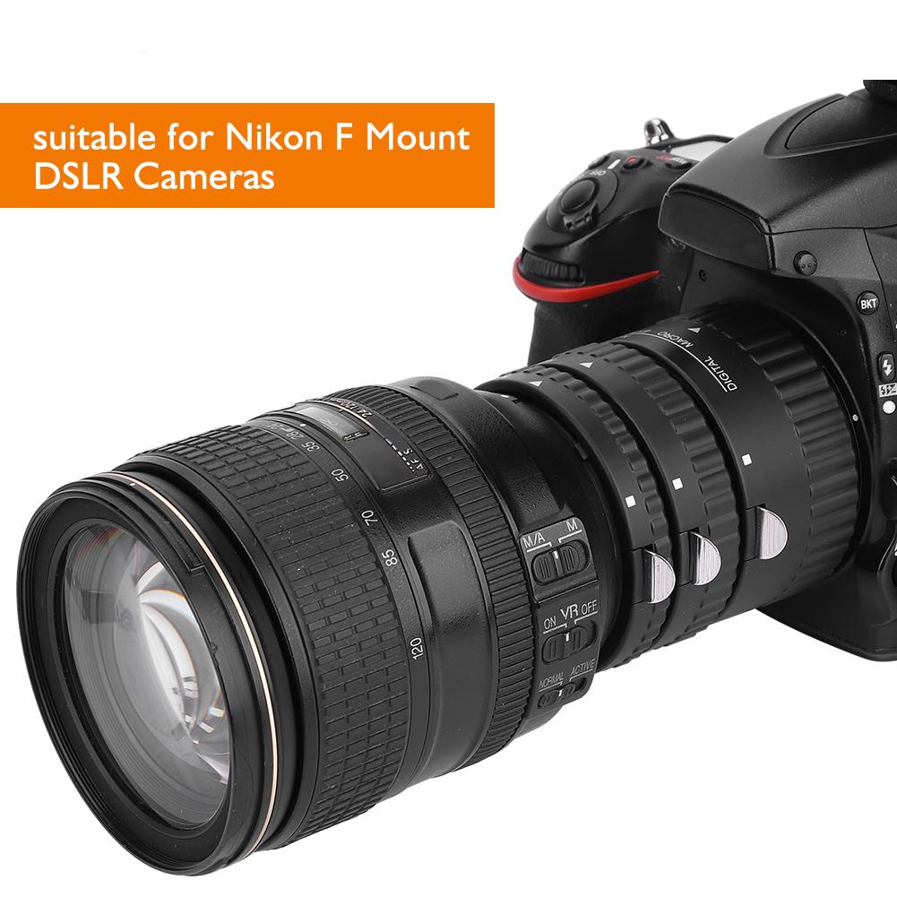 Для автофокусного макрообъектива Meike с удлинителем 12 мм + 20 мм + 36 мм для зеркальной фотокамеры Nikon F Mount (В)