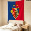 Footballclub Basel Wall Tapestry Aesthetic Wall Hanging Printed Fabric Blanket Decorative Tapestries For Bedroom Living Room Home Decor