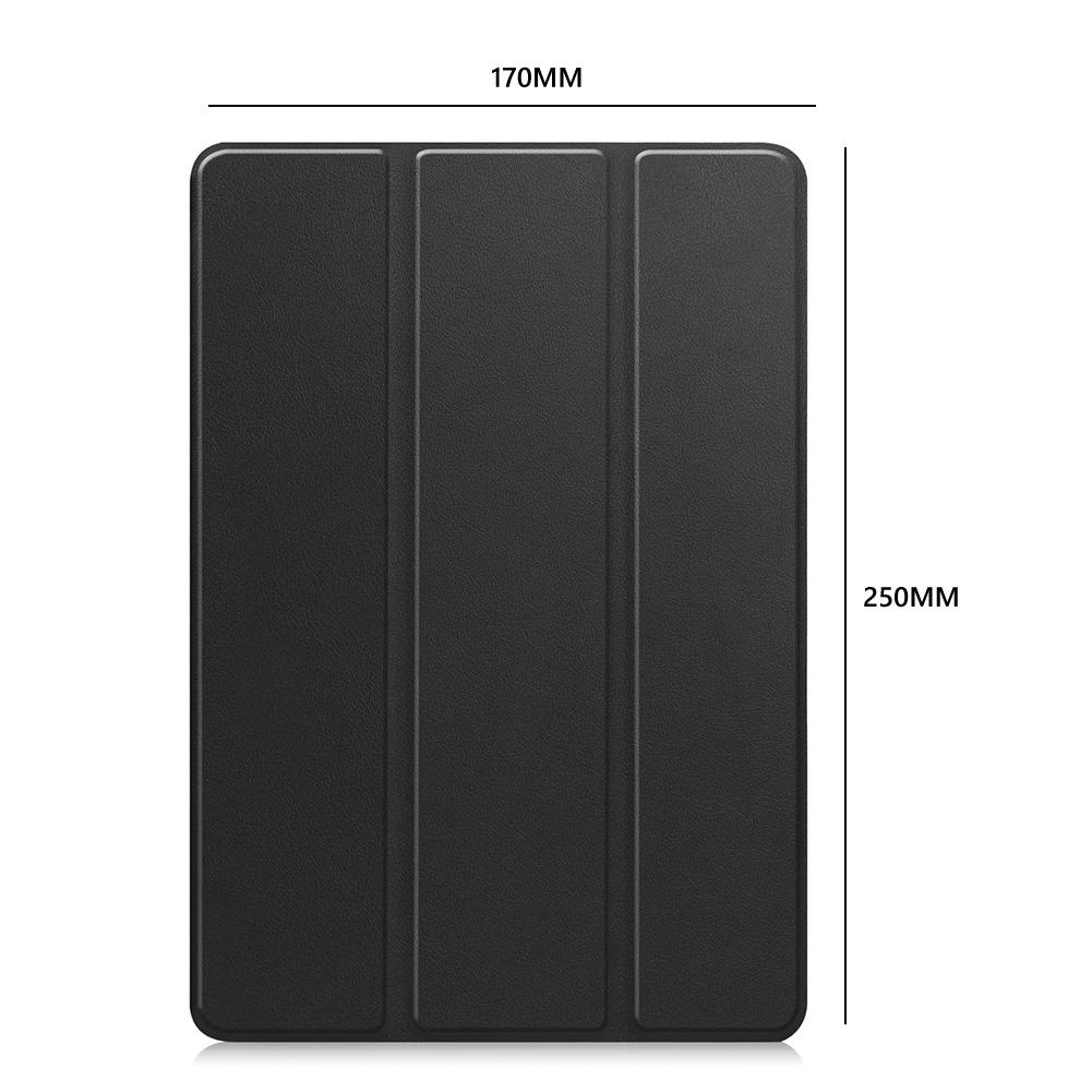 PU Leather Trifold Stand Cover Auto Wake/Sleep Folio Protective Case Hard Shell Stand Cover for All-New Fire HD 10 Tablet