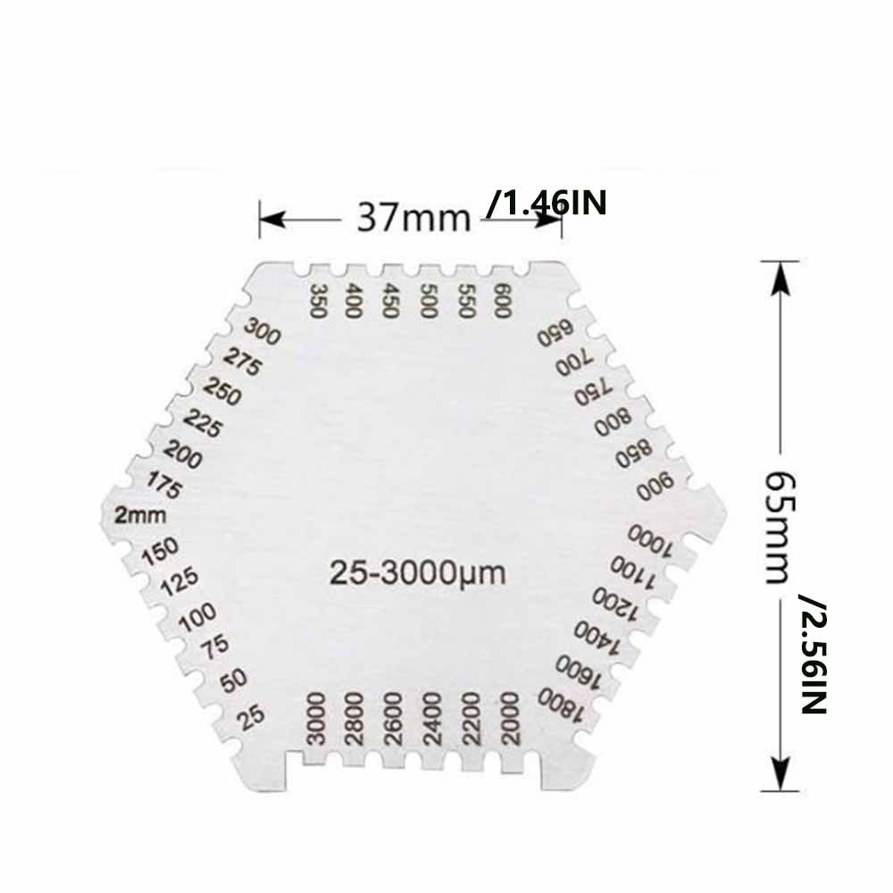 Paint Coating Wet Diaphragm Thickness Gauge Width Measuring Instruments Construction Tools
