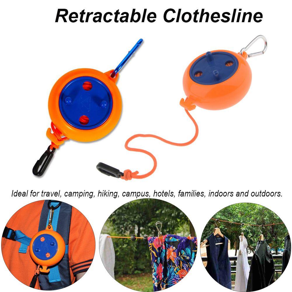 8Meter Portable Rope Indoor Outdoor Laundry Drying Rack Retractable Clothesline Camping Travel Supplies Clothes Line