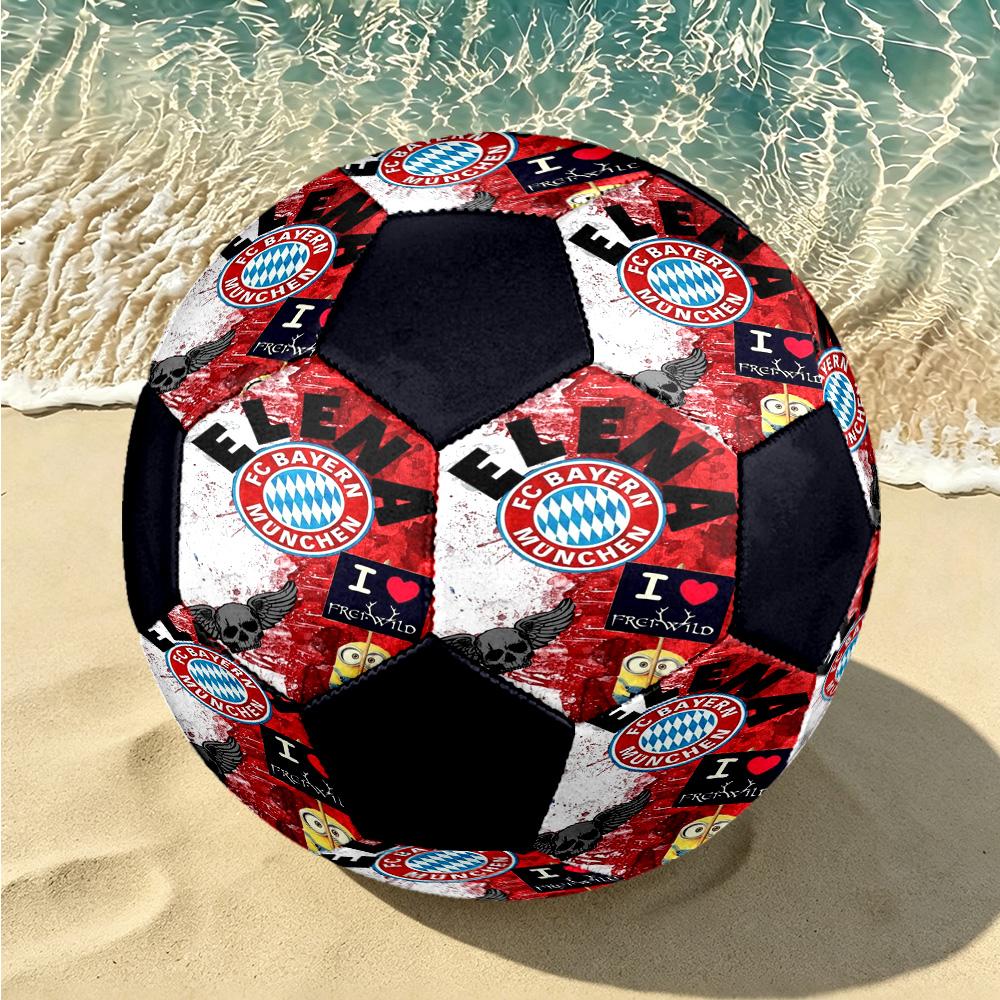 1pc Bayern Munich Love Standard Size 5 Soccer ball, Durable game Soccer Ball for School Park Training & Daily Entertainment zq7146