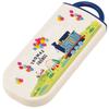 Skater Children's Cutlery Set, Thomas the Tank Engine Trio Set (TACC2AG-A), for Boys, featuring chopsticks, spoon, and fork, made in Japan, with slidi