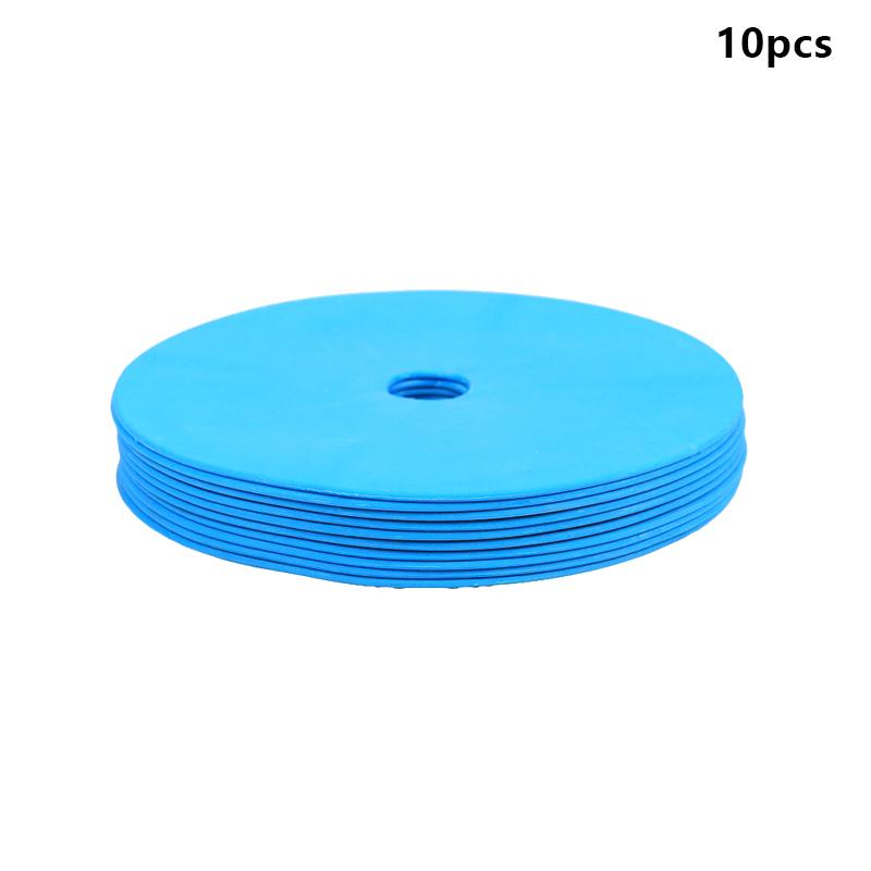 10Pcs Soccer Flat Cones Marker Disc With Holes Landmark Pad Football Basketball Training Aids Sports Training Equipment