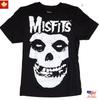 Misfits Рок-группа Классический Логотип Череп Мужская Черная Футболка Новая Унисекс Футболка