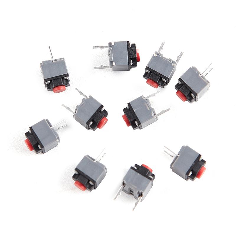 10Pcs Kailh 6x6x7.3mm Silent Micro Switch Mute Button For Wireless Mouse DIY Repair Low Noise Long Lifespan Easy Installation