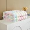 Rabbit Fleece Blanket Rainbow Double Layer Blanket Winter Thickening Sofa Cover Blanket Office Nap Blanket Dormitory Warm Blanket