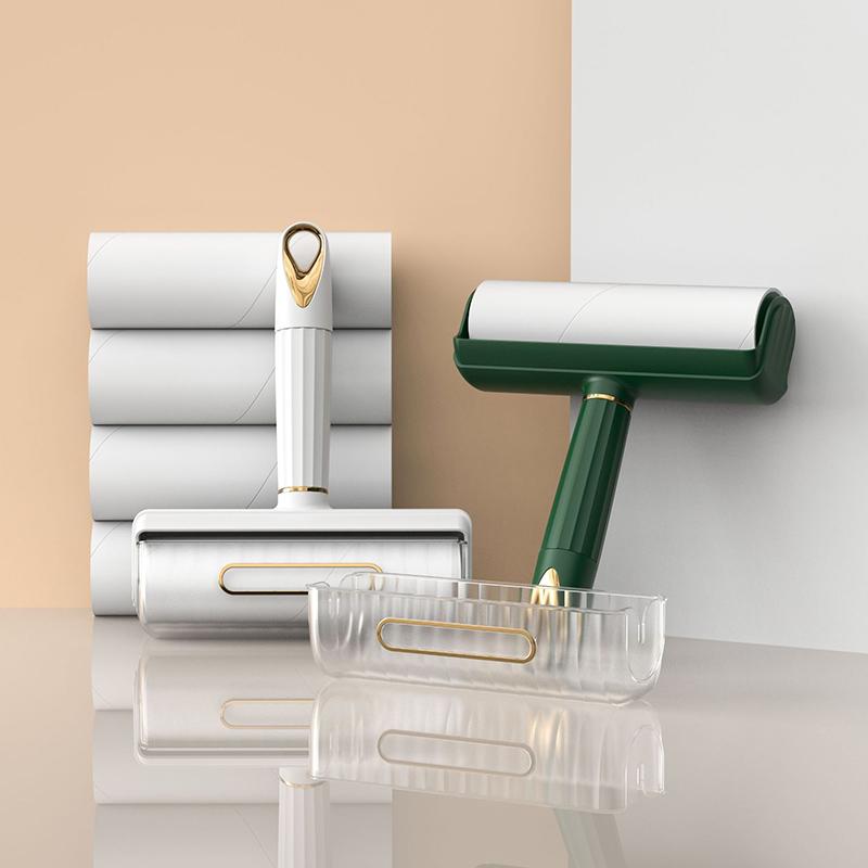 Устройство для прилипания волос Портативное бытовое устройство для удаления шерсти и комков из рулонной бумаги барабанного типа Разрывное расширяющееся устройство для прилипания шерсти домашних животных