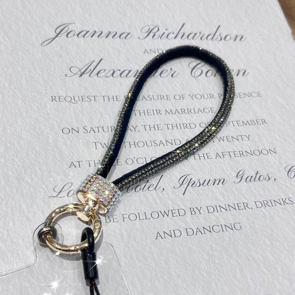 Ручной блестящий шнурок для телефона со стразами, подвесной шнур, цепочка для мобильного телефона, подарок для девочек на Новый год