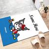 Custom Kuromi Mat Personalized Name, Polyester Washable Indoor Entryway Rug, Gift for Christmas, Easter, Thanksgiving Day