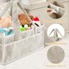 Плюшевый органайзер для подгузников Портативная корзина для хранения детских подгузников с несколькими отделениями Органайзер для подгузников