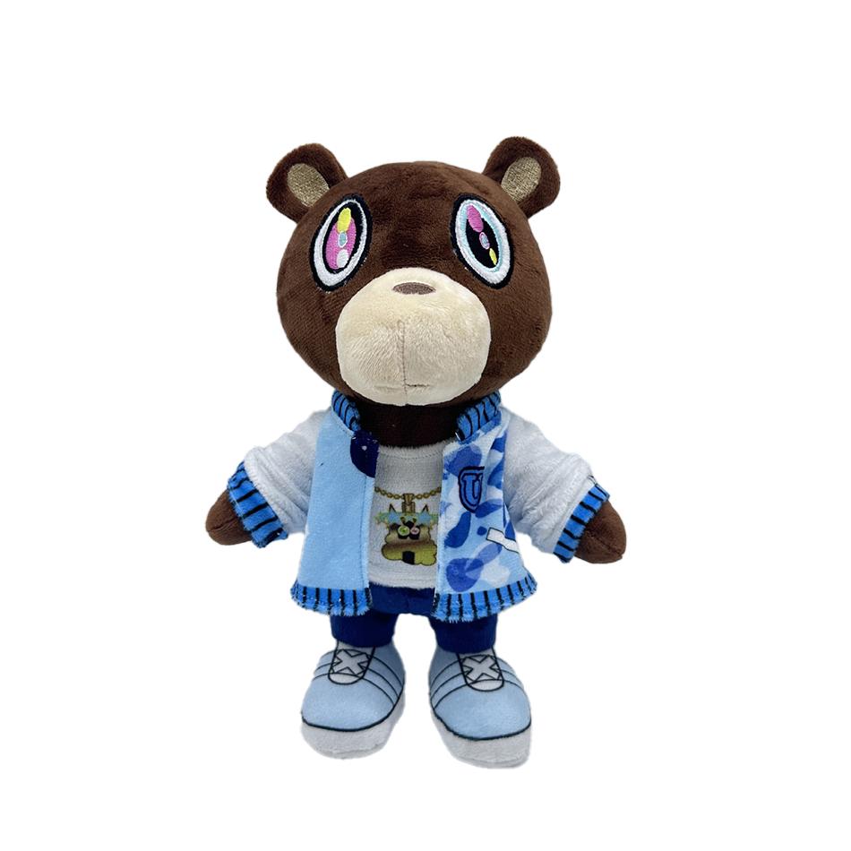 Kawaii Kanye Dropout Bear, плюшевый мишка, плюшевые игрушки Kanye West, выпускной, мягкие, домашний декор, куклы для детей, подарок на день рождения