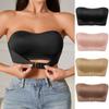 Women's Front-button Strapless Bralette Bras Wirefree Invisible Comfortable Bandeau Bra Underwear