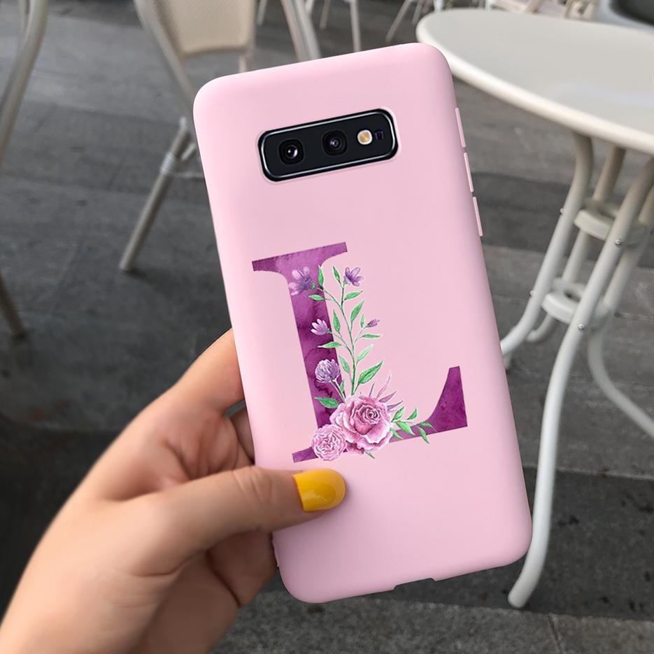 Милый Чехол С Буквами Для Samsung Galaxy S10 Plus Чехол S10 S10e Мягкий Силиконовый Задний Чехол Для Телефона Для Samsung S10 S10e S10+ Чехол Coque