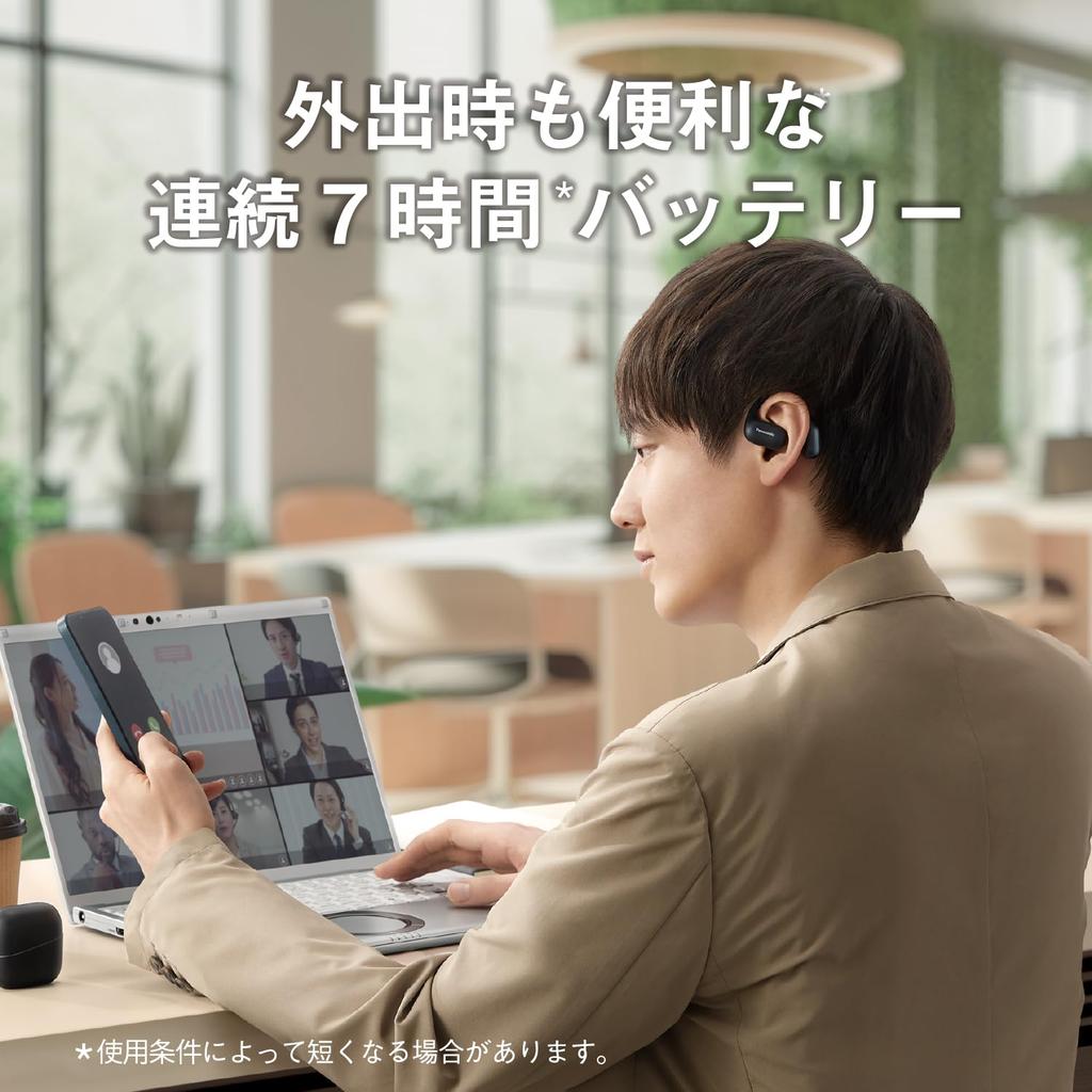 Panasonic Беспроводные наушники открытого типа с мультипоинтом RB-F10D-C, кремовые