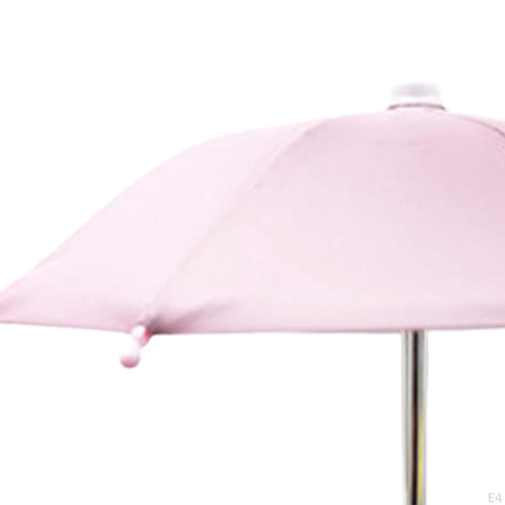 Mobile Phone Umbrella Stand, with Suction Cup Mount Durable Material Adjustable Outdoor Lightweight