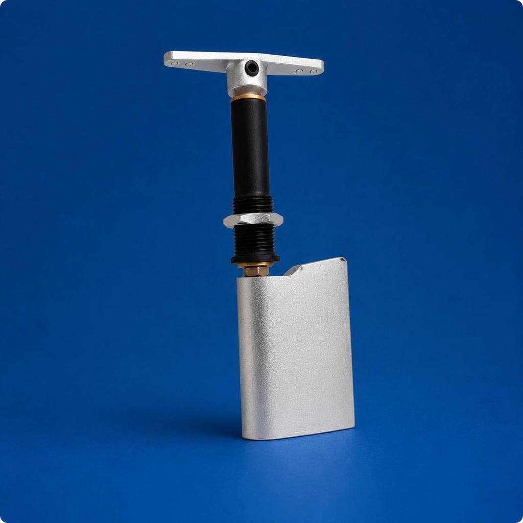 RC Boat Rudder Stainless Steel Assembly with Steering Arm Full-Depth