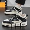 Shoes Men's Trendy Shoes Spring and Autumn High-top Sports Board Shoes Teen Trend Versatile Medium-top Casual Little White Shoes