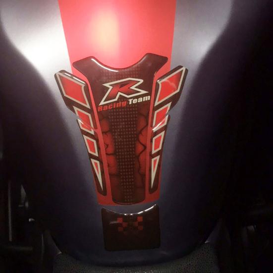 Motorcycle Skull Racing Time Fuel Tank Decal Protector Cover Fish Bone Sticker