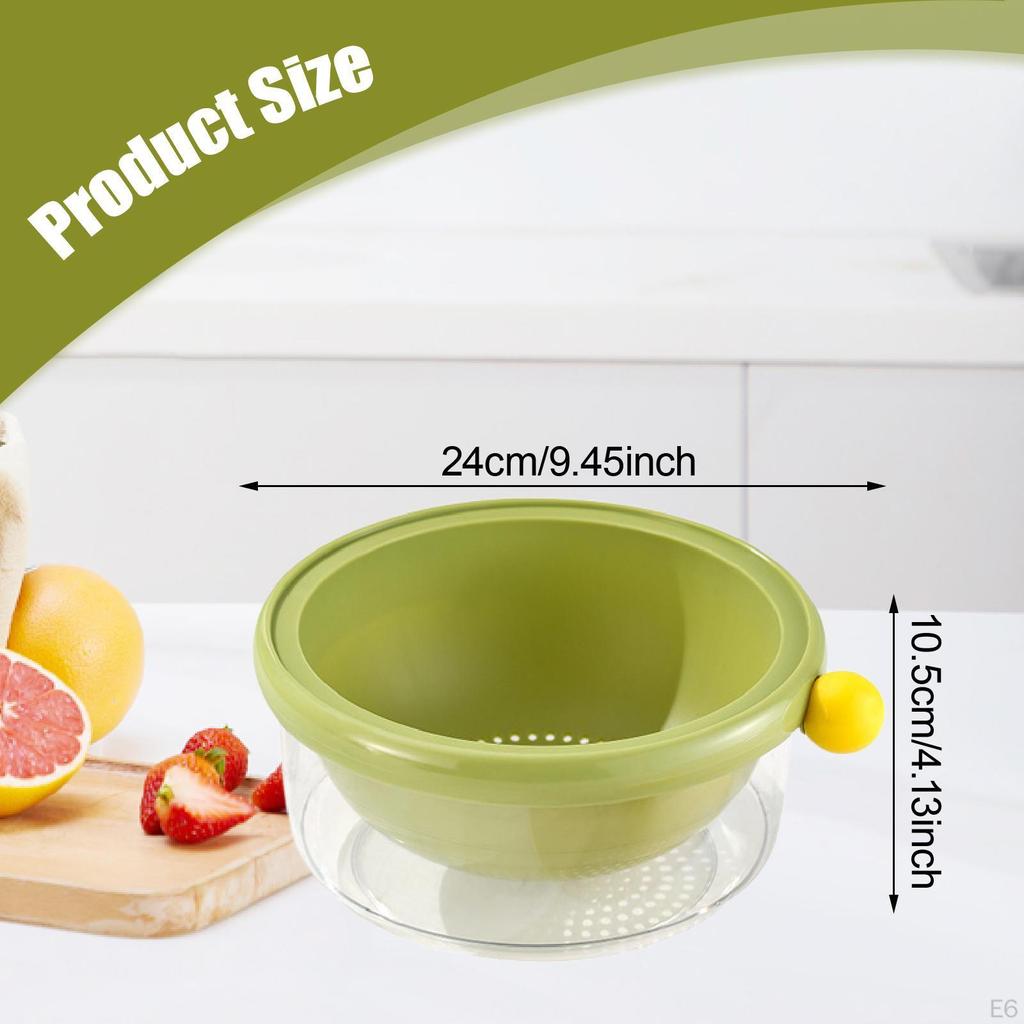 Функциональный набор кухонных дуршлагов с миской для слива для приготовления пищи