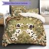 Dalmatian on Grass Pattern Bedding Home Decoration Birthday Gift (1 * duvet cover + 2 * pillowcase, without core)