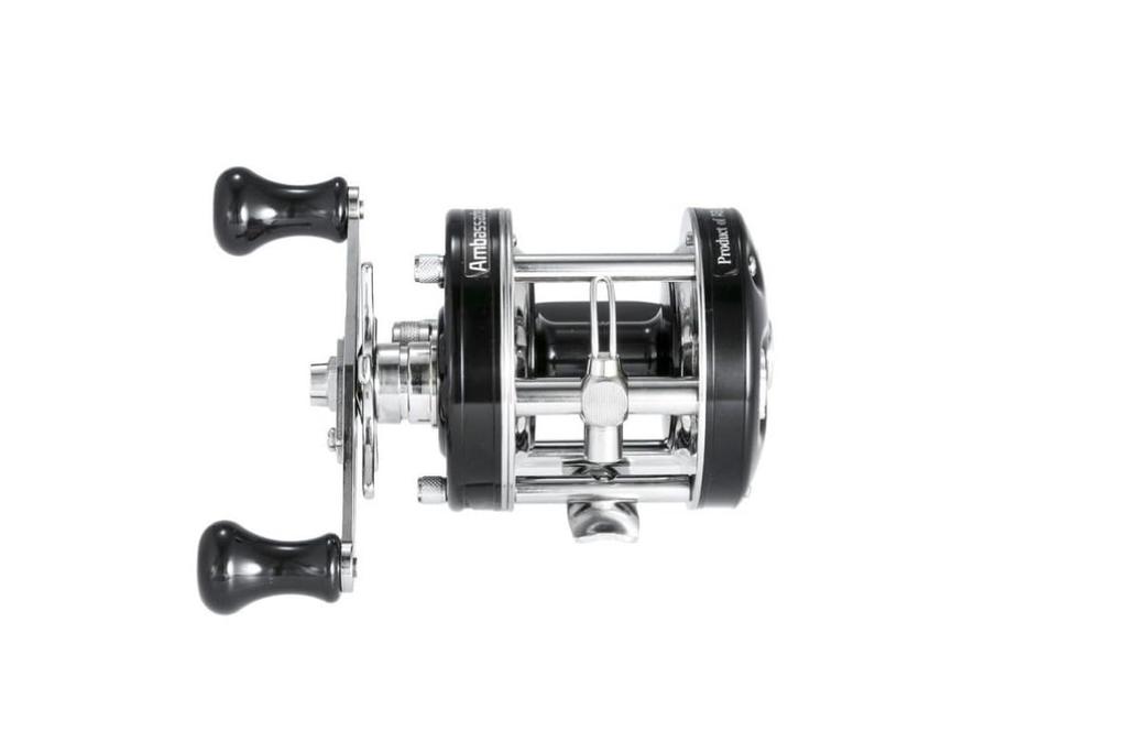 AbuGarcia Ambassador 6601CA Factory Tune Black Left Hand Clutch Type Double Hand Bass Snakehead Catfish Top Water Round Reel (Посол)