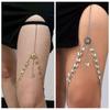 Butterfly Geometric Thigh Body Chain Elastic Band Zinc Zinc Alloy Leg Chain Leg Thigh Chain Birthday Gift