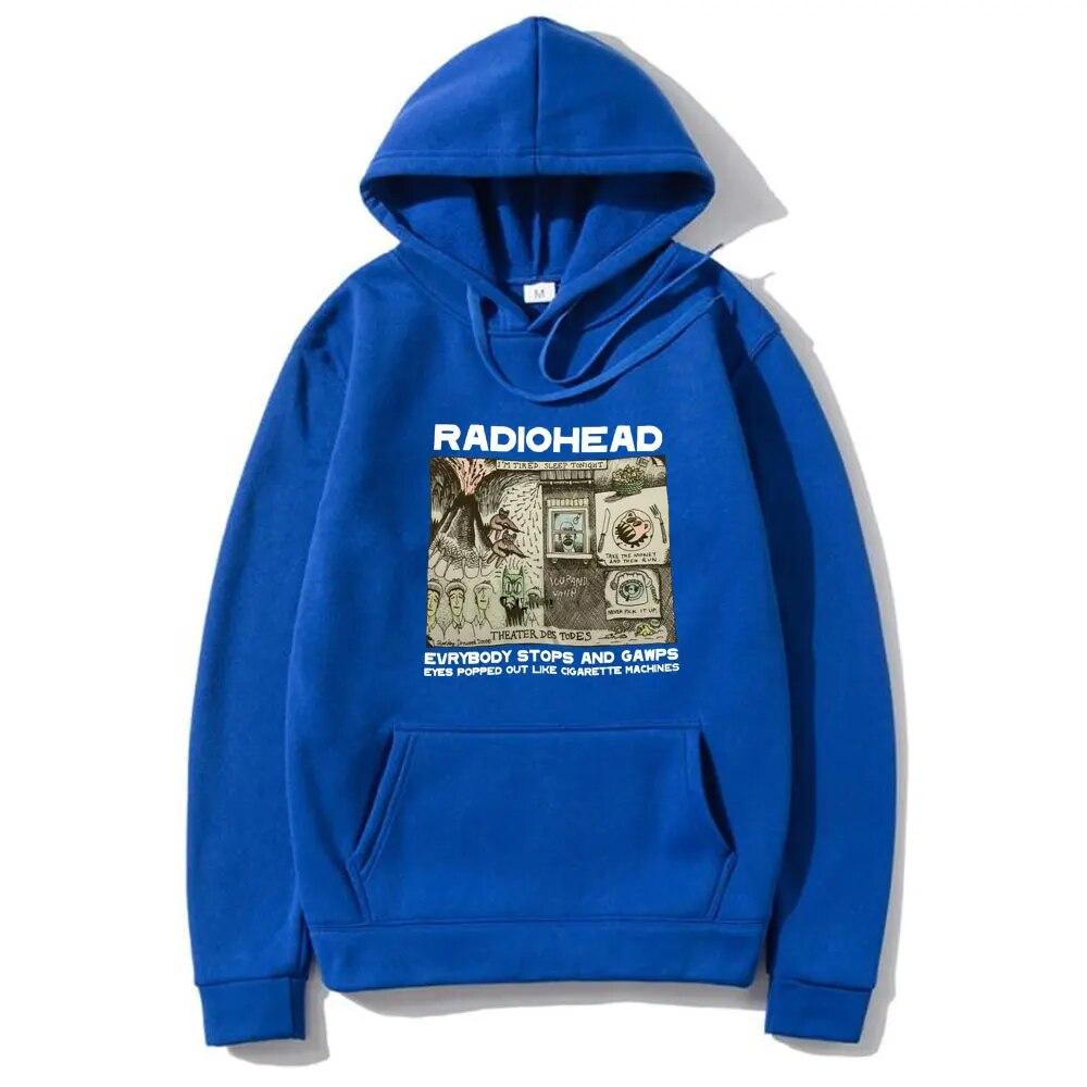 Толстовка Radiohead Unisex для детей в стиле хип-хоп Толстовки Radiohead унисекс для женщин Harajuku Пуловер унисекс для девочек WoUnisex Толстовка Рэппер Пот Дети