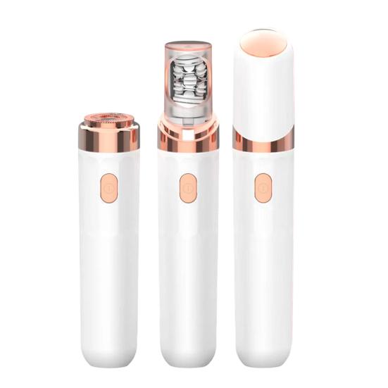 2-в-1 Электрический триммер для бровей Многофункциональный Безболезненный Эпилятор для волос на лице Водонепроницаемый Беспроводной Женский Бритва-удалятор волос с бровей