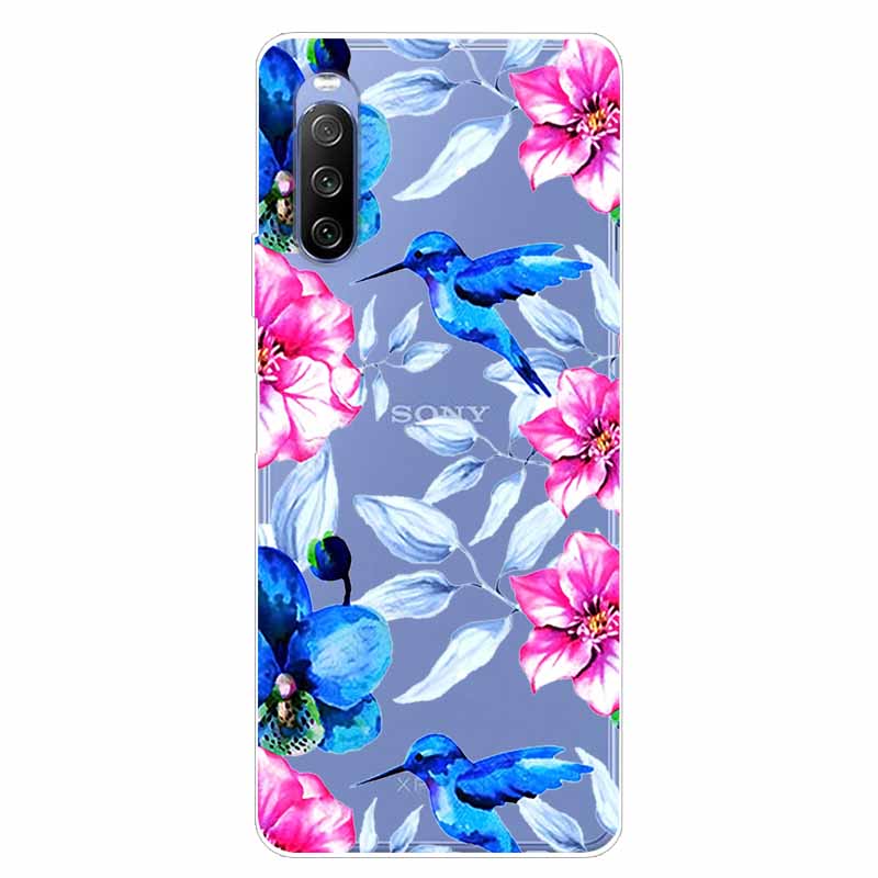 Чехол для Sony Xperia 10 III ТПУ Силикон Мягкий Мультяшный Прозрачный Чехол для Sony Xperia 1 5 III Ace II Чехол для Телефона Прозрачный Coque