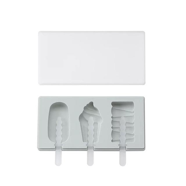 Силиконовая форма для мороженого с крышкой, форма для животных, форма для желе, формы для леденцов, лоток для кубиков льда для украшения моноблока