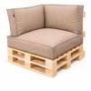 Pallet Cushions - Corner Set UV 80/80/15 GRANULATE Pallet Cushions - Corner Set UV 80/80/15 GRANULATE - Black Melange