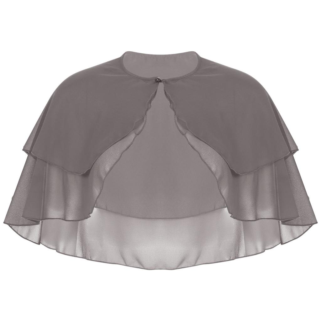 Женская мягкая шифоновая шаль с открытой передней частью, болеро, накидка, накидка для свадебной вечеринки